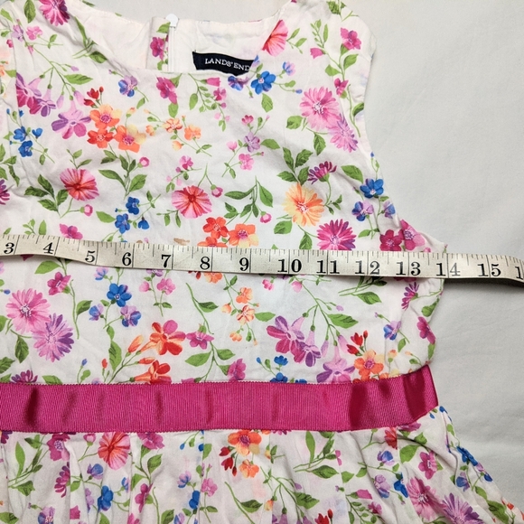 Lands' End Girls Floral Dress Size 10 - Picture 3 of 9